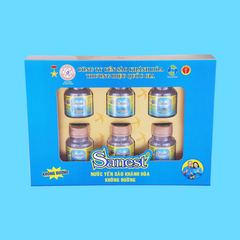 Nước Yến sào Khánh Hòa Sanest không đường dành cho người cao tuổi hộp 6 lọ 70ml - 096H6