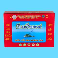 Nước Yến sào Khánh Hòa SunSanest hộp 6 lọ 70 ml - 105H6
