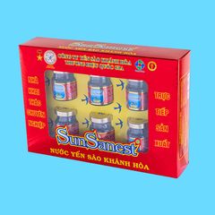 Nước Yến sào Khánh Hòa SunSanest hộp 6 lọ 70 ml - 105H6