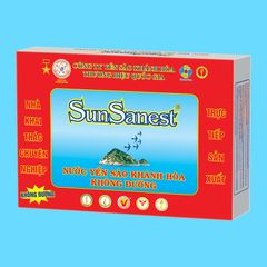 Nước Yến sào Khánh Hòa SunSanest không đường hộp 6 lọ 70 ml - 106H6
