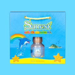 Nước Yến sào Khánh Hòa Sanest dành cho trẻ em hộp 6 lọ 62ml - 161H6