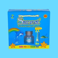 Nước Yến sào Khánh Hòa Sanest hộp 6 lọ 62 ml KM