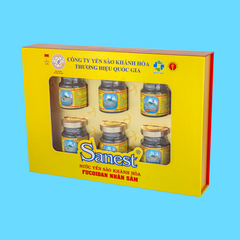 Nước yến sào Khánh Hòa Sanest Fucoidan nhân sâm hộp 6 lọ 70ml - 700H6