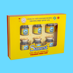 Nước yến sào Khánh Hòa Sanest Fucoidan nhân sâm hộp 6 lọ 70ml - 700H6
