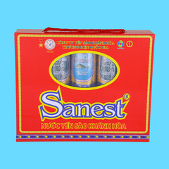 Nước Yến sào Khánh Hòa Sanest hộp 10 lon 190ml - 001H10