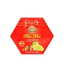 Nho khô Trường Đạt hộp LG nằm 100g - đỏ, vàng