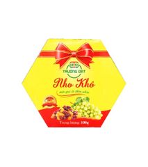 Nho khô Trường Đạt hộp LG nằm 100g - đỏ, vàng