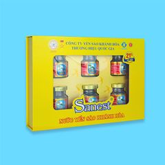 Nước Yến sào Khánh Hòa Sanest hộp 6 lọ 70ml QT - S002H6QT