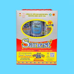 Nước Yến sào Khánh Hòa Sanest không đường hộp 6 lon 190ml - S003H6