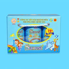 Nước Yến sào Khánh Hòa Sanest dành cho trẻ em hộp 6 lon 190ml - S162H6