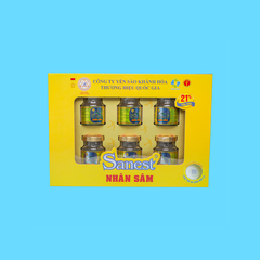 Nước yến sào Khánh Hòa Sanest Fucoidan nhân sâm hộp 6 lọ 70ml - S700H6