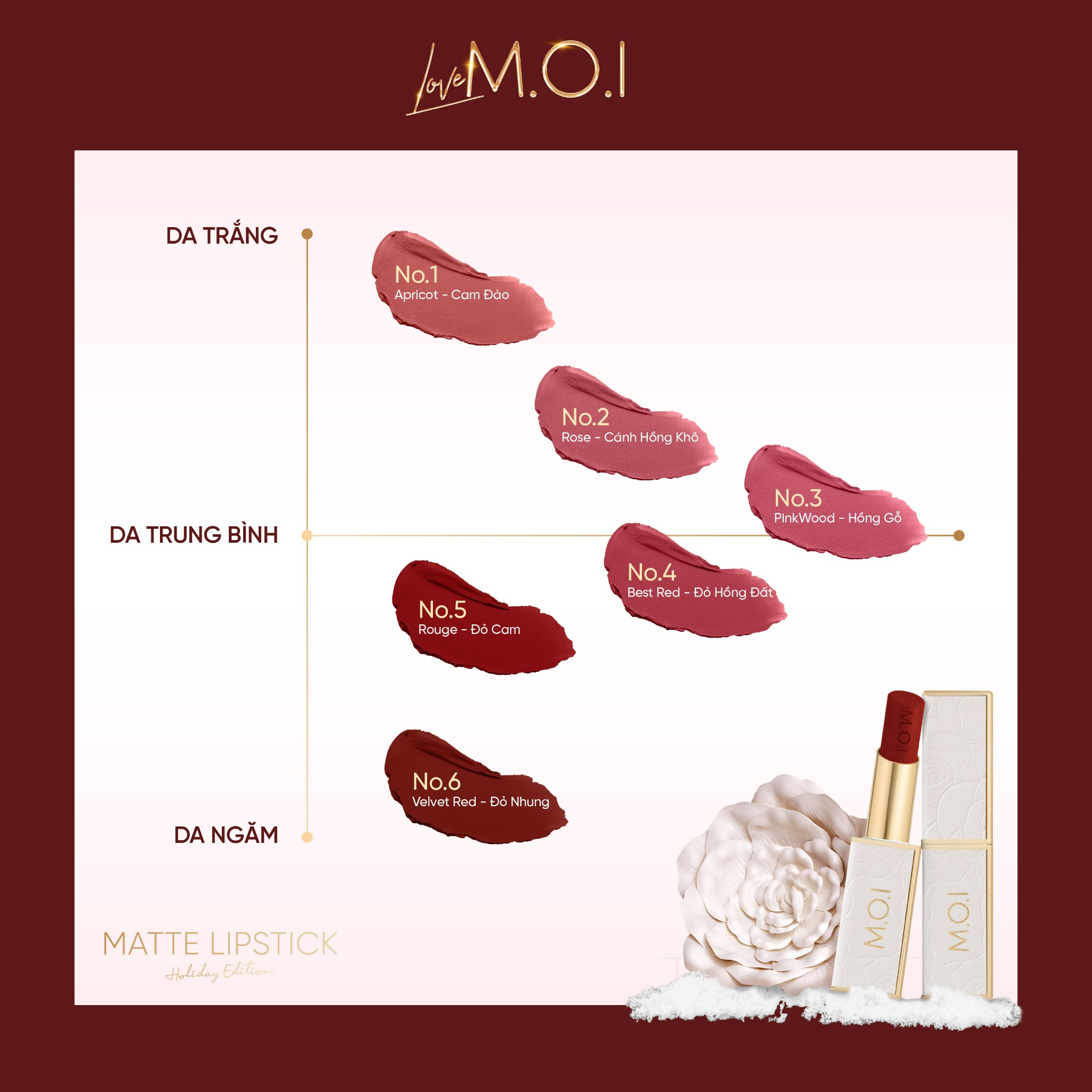 Son Thỏi Love M.O.I Holiday Phiên Bản Mùa Lễ Hội 2.7g