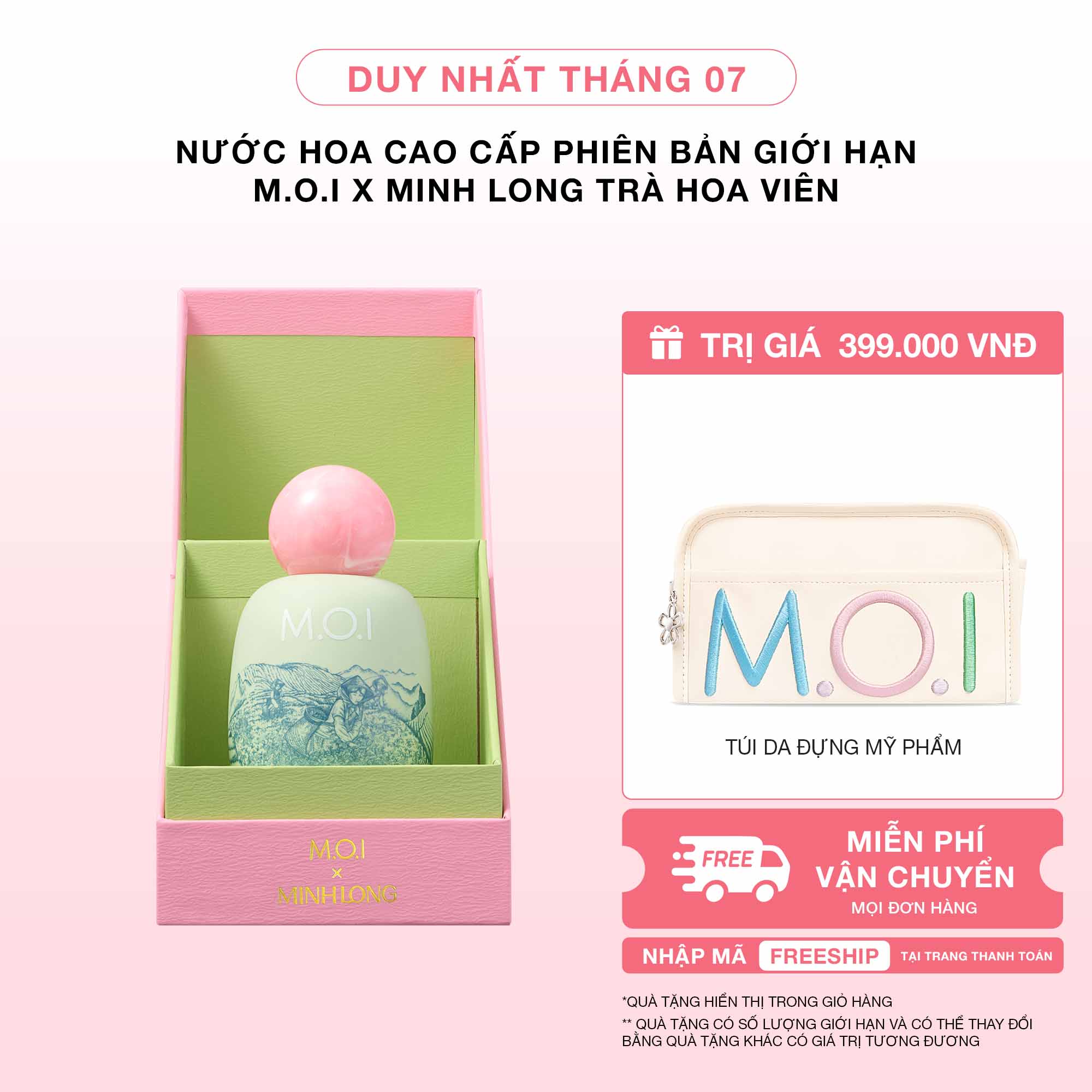 Nước Hoa Cao Cấp Phiên Bản Giới Hạn M.O.I x Minh Long Trà Hoa Viên