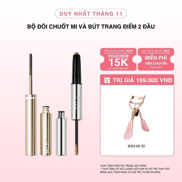 Bộ Đôi Chuốt Mi Và Bút Trang Điểm 2 Đầu