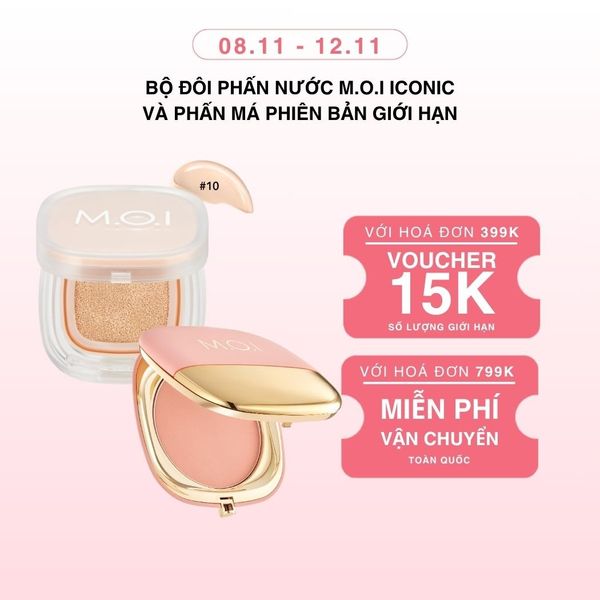 Bộ Đôi Phấn Nước M.O.I Iconic Và Phấn Má Phiên Bản Giới Hạn