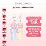  Set 2 Son Tint Bóng Gummy 