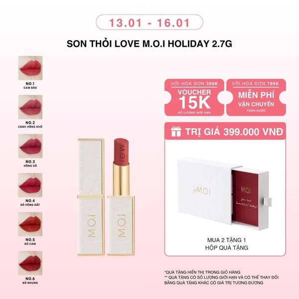Son Thỏi Love M.O.I Holiday Phiên Bản Mùa Lễ Hội 2.7g