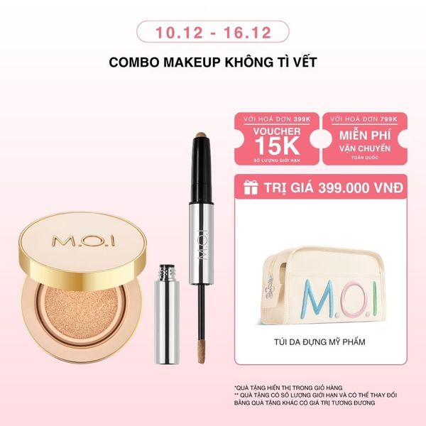 Bộ Đôi Phấn Nước Premium Và Bút Trang Điểm 2 Đầu