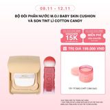  Bộ Đôi Phấn Nước M.O.I Baby Skin Cushion Và Son Tint Lì Cotton Candy 