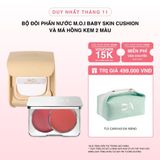  Bộ Đôi Phấn Nước M.O.I Baby Skin Cushion Và Má Hồng Kem 2 Màu 