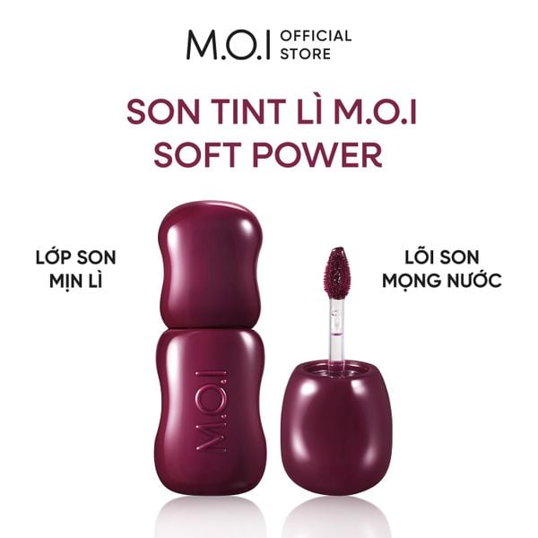 Bộ Đôi Phấn Nước M.O.I Premium Baby Skin Và Son Tint Lì Soft Power