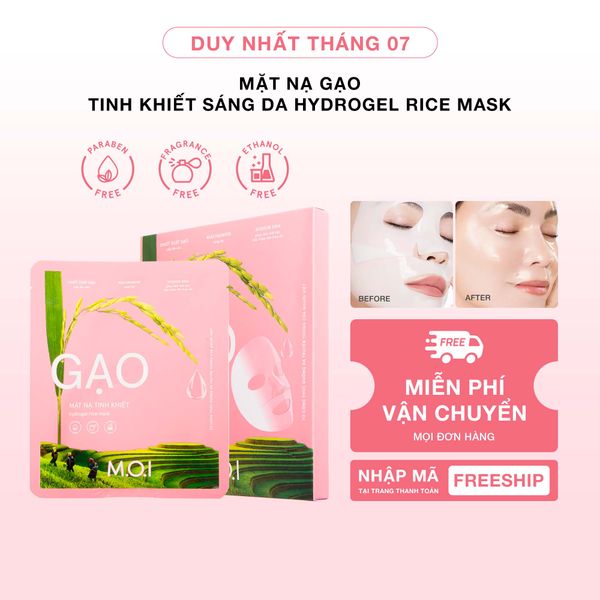 Mặt Nạ Gạo Tinh Khiết Sáng Da Hydrogel Rice Mask