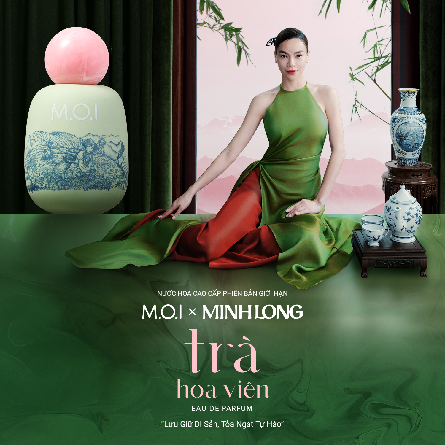 Nước Hoa Cao Cấp Phiên Bản Giới Hạn M.O.I x Minh Long Trà Hoa Viên