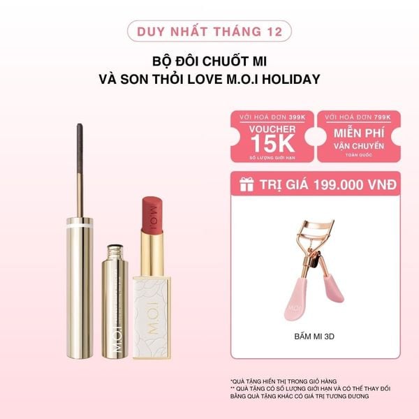 Bộ Đôi Chuốt Mi Và Son Thỏi Love M.O.I Holiday Phiên Bản Mùa Lễ Hội