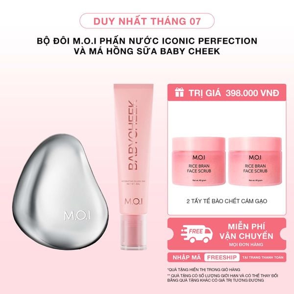 Bộ Đôi M.O.I Phấn Nước Iconic Perfection Và Má Hồng Sữa Baby Cheek