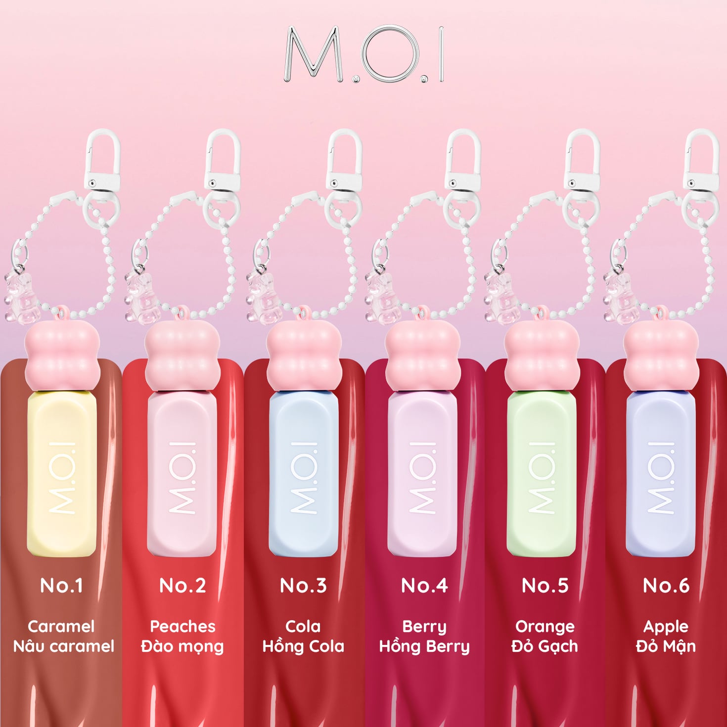 Set 2 Son Tint Bóng Gummy
