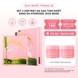  Set 2 Hộp Mặt Nạ Gạo Tinh Khiết Sáng Da Hydrogel Rice Mask 