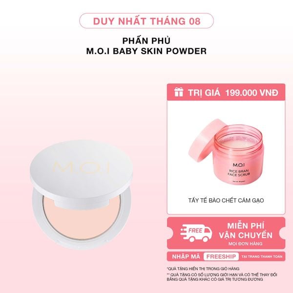 Phấn Phủ M.O.I Baby Skin Powder