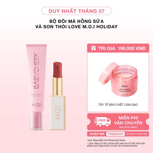 Bộ Đôi Má Hồng Sữa Và Son Thỏi Love M.O.I Holiday Phiên Bản Mùa Lễ Hội