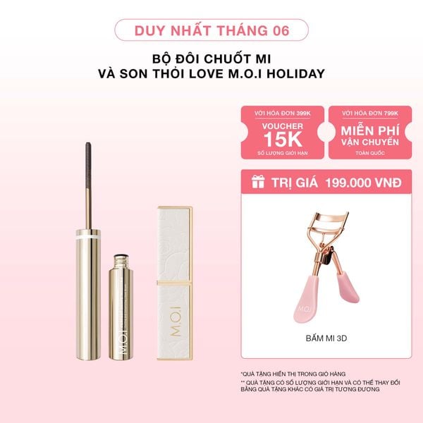 Bộ Đôi Chuốt Mi Và Son Thỏi Love M.O.I Holiday Phiên Bản Mùa Lễ Hội