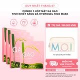  Combo 3 Hộp Mặt Nạ Gạo Tinh Khiết Sáng Da Hydrogel Rice Mask 