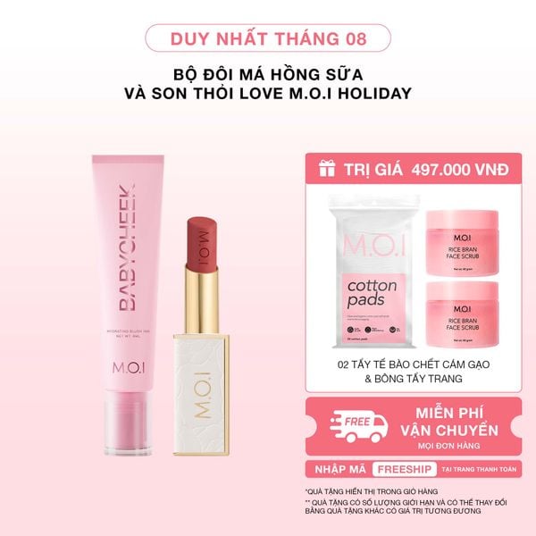 Bộ Đôi Má Hồng Sữa Và Son Thỏi Love M.O.I Holiday Phiên Bản Mùa Lễ Hội