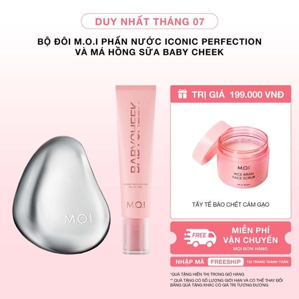 Bộ Đôi M.O.I Phấn Nước Iconic Perfection Và Má Hồng Sữa Baby Cheek