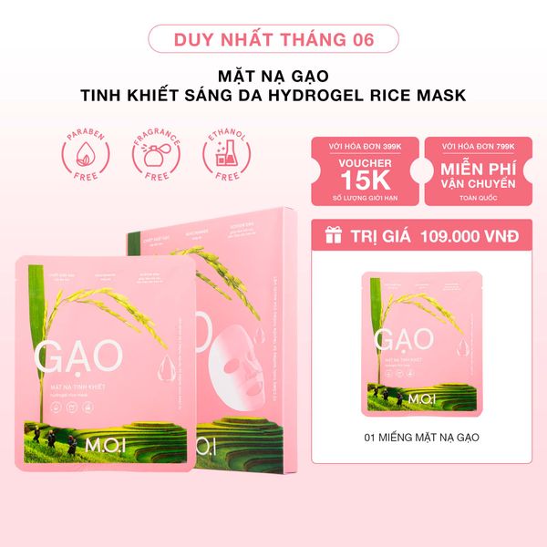 Mặt Nạ Gạo Tinh Khiết Sáng Da Hydrogel Rice Mask