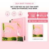  Set 2 Hộp Mặt Nạ Gạo Tinh Khiết Sáng Da Hydrogel Rice Mask 