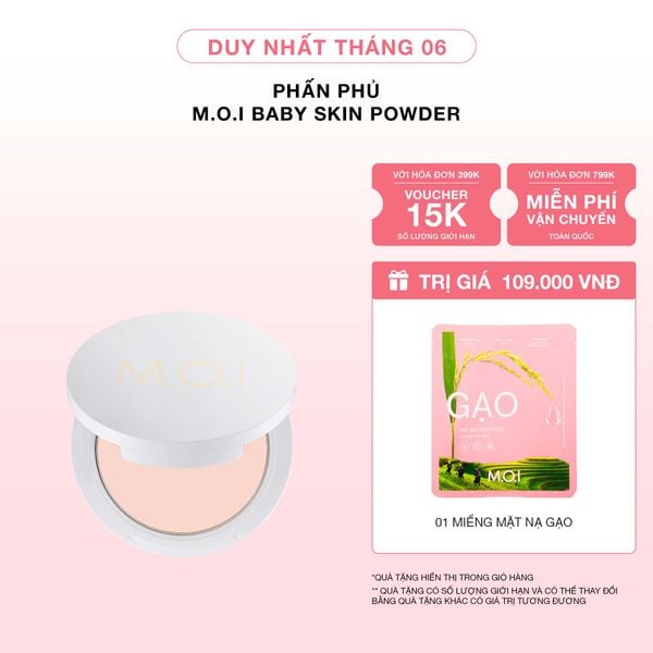 Phấn Phủ M.O.I Baby Skin Powder