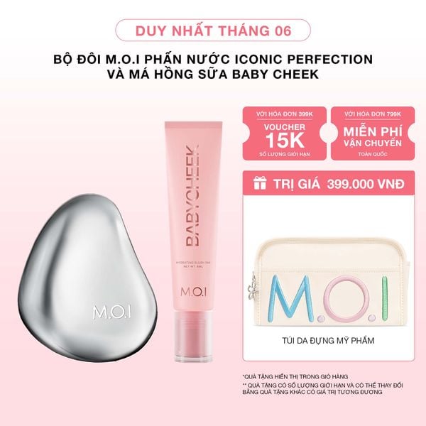 Bộ Đôi M.O.I Phấn Nước Iconic Perfection Và Má Hồng Sữa Baby Cheek