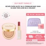  Bộ Đôi Phấn Nước M.O.I Premium Baby Skin Và Son Thỏi Love M.O.I Holiday Phiên Bản Mùa Lễ Hội 
