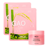  Bộ Quà Tặng Tẩy Tế Bào Cám Gạo Và 02 Miếng Lẻ Mặt Nạ Gạo [Quà Tặng] 