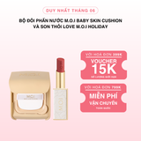  Phấn Nước M.O.I Baby Skin Cushion Và Son Thỏi Love M.O.I Holiday Phiên Bản Mùa Lễ Hội 