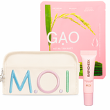  Bộ Quà Tặng Mặt Nạ Miếng Lẻ, Má Hồng Sữa 3ml & Túi Da Đựng Mỹ Phẩm [Quà Tặng] 