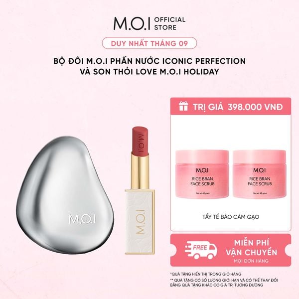 Bộ Đôi Phấn Nước Iconic Perfection Cushion Và Son Thỏi Love M.O.I Holiday