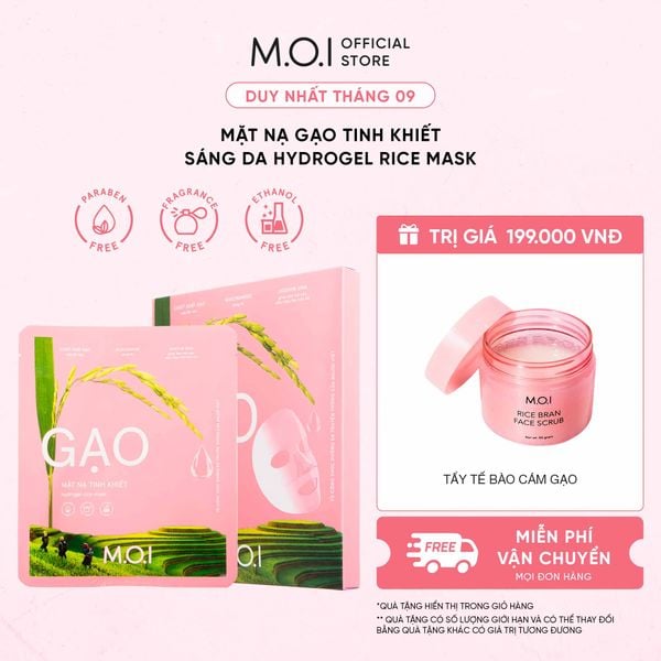 Mặt Nạ Gạo Tinh Khiết Sáng Da Hydrogel Rice Mask