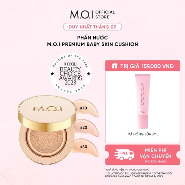 Phấn Nước M.O.I Premium Baby Skin Cushion