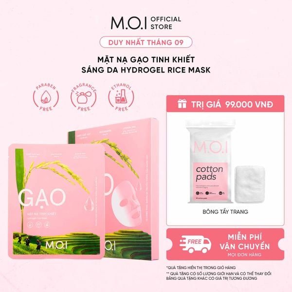 Mặt Nạ Gạo Tinh Khiết Sáng Da Hydrogel Rice Mask