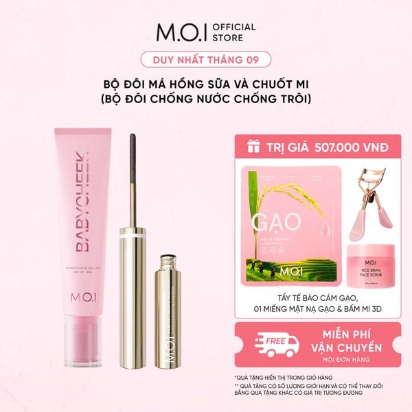 Bộ Đôi Má Hồng Sữa Và Chuốt Mi (Bộ Đôi Chống Nước)